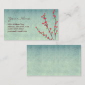 花のプロフィールカード 名刺 (正面/裏面)