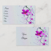 花のプロフィールカード 名刺 (正面/裏面)