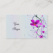 花のプロフィールカード 名刺 (裏面)