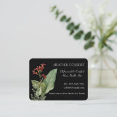 花のプロフェッショナルを信頼している介護者 名刺 (スタンド正面)