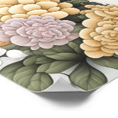 花のプーお洒落ドル ポスター (角)