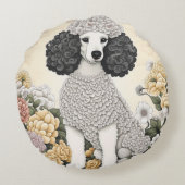 花のプーお洒落ドル ラウンドクッション (裏面)