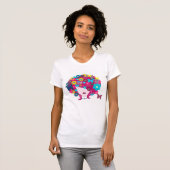 花のヘッド Tシャツ (正面フル)