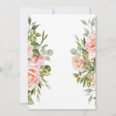 花のベイビーシャワー招待状 招待状 (裏面)