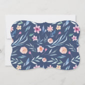 花のベイビー献身招待状（春） 招待状 (裏面)