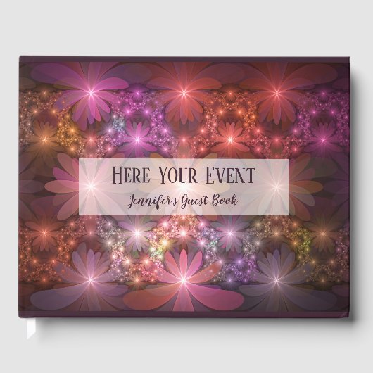 花のベッドカラフル抽象芸術フラクタルアート名 ゲストブック (正面)
