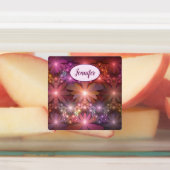 花のベッドカラフル抽象芸術フラクタルアート名 ラベル (貼付)