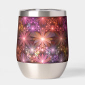 花のベッド光沢のあるカラフル抽象芸術フラクタルアート (背面)