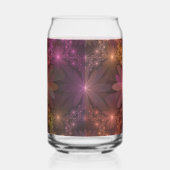 花のベッド光沢のあるカラフル抽象芸術フラクタルアート ガラス缶 (右)