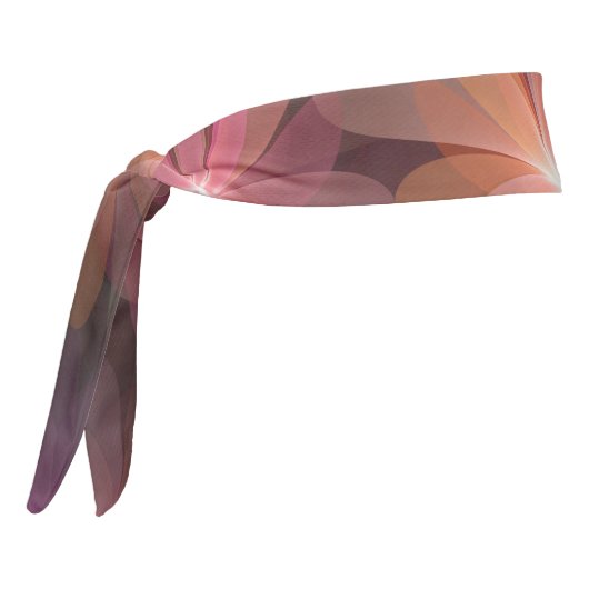 花のベッド光沢のあるカラフル抽象芸術フラクタルアート タイヘッドバンド (回転270)