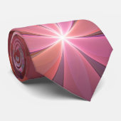 花のベッド光沢のあるカラフル抽象芸術フラクタルアート ネクタイ (ロール)