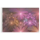 花のベッド光沢のあるカラフル抽象芸術フラクタルアート ファブリック (ファットクウォーター)