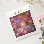 花のベッド光沢のあるカラフル抽象芸術フラクタルアート フェイバーバッグ (封をした状態)