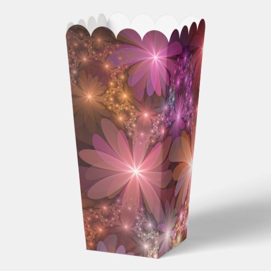 花のベッド光沢のあるカラフル抽象芸術フラクタルアート フェイバーボックス (裏面)