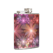 花のベッド光沢のあるカラフル抽象芸術フラクタルアート フラスク (右)