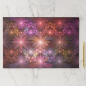 花のベッド光沢のあるカラフル抽象芸術フラクタルアート ペーパーパッド (インサイチュ)