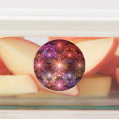 花のベッド光沢のあるカラフル抽象芸術フラクタルアート ラベル (貼付)