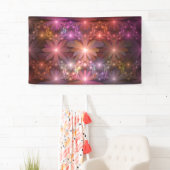 花のベッド光沢のあるカラフル抽象芸術フラクタルアート 横断幕 (インサイチュ)