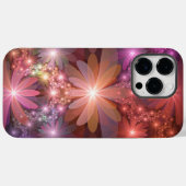 花のベッド光沢のあるカラフル抽象芸術フラクタルアート Case-Mate iPhoneケース (裏面 (横))