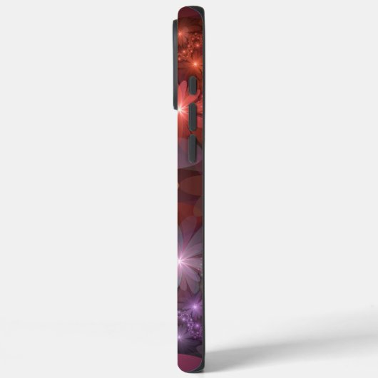 花のベッド光沢のあるカラフル抽象芸術フラクタルアート Case-Mate iPhoneケース (裏面 / 左)