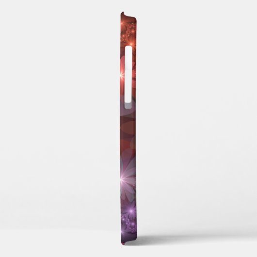 花のベッド光沢のあるカラフル抽象芸術フラクタルアート Case-Mate iPhoneケース (裏面 / 左)