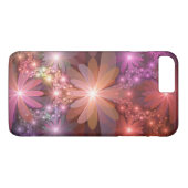 花のベッド光沢のあるカラフル抽象芸術フラクタルアート Case-Mate iPhoneケース (裏面(横))