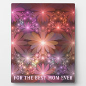 花のベッド光沢のある抽象芸術フラクタルアートマ最高のマ フォトプラーク (正面)