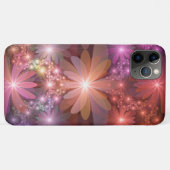 花のベッド カラフルな光沢のある抽象的なフラクタルアート Case-Mate iPhoneケース (裏面(横))
