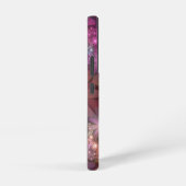 花のベッド カラフルな光沢のある抽象的なフラクタルアート SAMSUNG GALAXYケース (右側面)