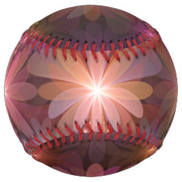 花のベッド カラフルな輝きの抽象的なフラクタルアート ソフトボール