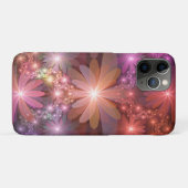 花のベッド カラフルな輝きの抽象的なフラクタルアート Case-Mate iPhoneケース (裏面(横))