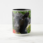 花のベビーの子牛 マグカップ (中央)