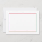 花のベビーシャワーの珊瑚のティール(緑がかった色)は感謝していしています サンキューカード (裏面)