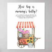 花のベビー – どのように大きいママの腹のゲーム ポスター (正面)