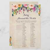 花のベビーAround the World翻訳ゲーム (正面/裏面)