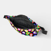 花のペイズリーかわいい ファニーパック (見開き)