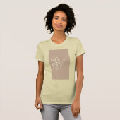 花のペイントシャツ Tシャツ (正面フル)