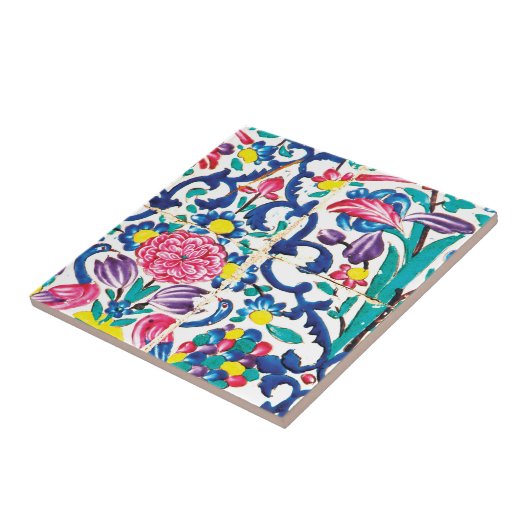 花のペルシャの庭 タイル (側面)