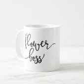 花のボスのマグ コーヒーマグカップ (正面左)