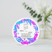 花のボホリース、鮮やかな色のエレガンスi 招待状 (スタンド正面)