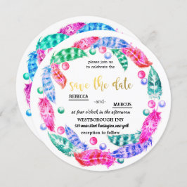 花のボホリース、鮮やかな色のエレガンスi 招待状