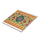 花のボーダーセラミックタイル タイル (側面)