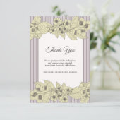 花のボーダー悔やみや弔慰のサンキューカード サンキューカード (スタンド正面)