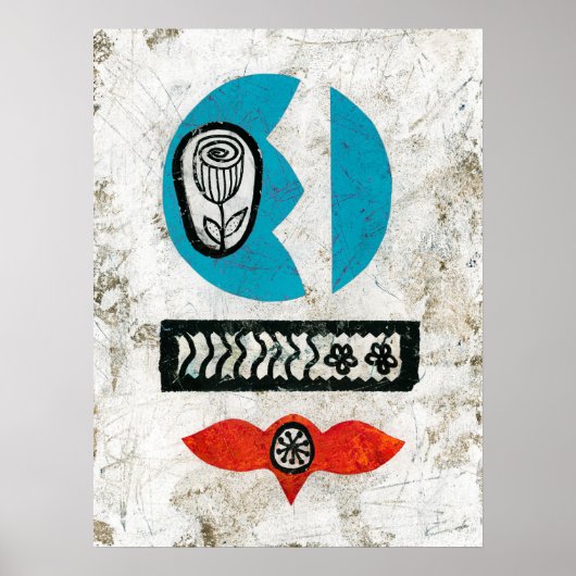 花のポスターのウォールアートを持ってきた ポスター (正面)