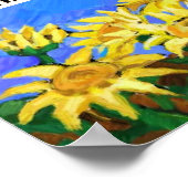 花のポスターは地球が笑う ポスター (角)