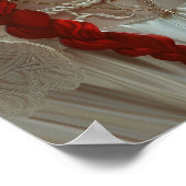 花のポスター付き美少女 ポスター (角)