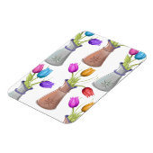 花のポットパターン マグネット (左側)