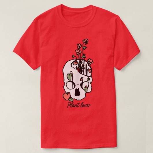 花のポット植物愛好家のためのガーデニング  Tシャツ (デザイン正面)
