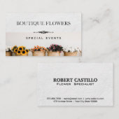 花のポット 名刺 (正面/裏面)