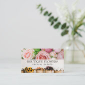 花のポット | 美しいバラ 名刺 (スタンド正面)